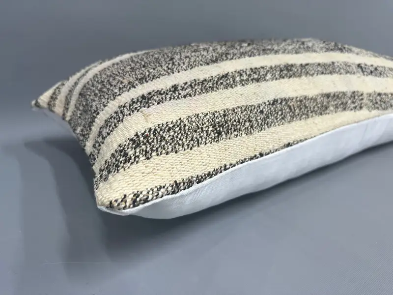 16x36 Brown Cushion Case, Pillow for Couch, Sofa Bolster Pillow Cover, Cushion Case, Cozy Throw Cushion Case, Gift Pillow, Ethnical Kilim Rug Pillow - 6
