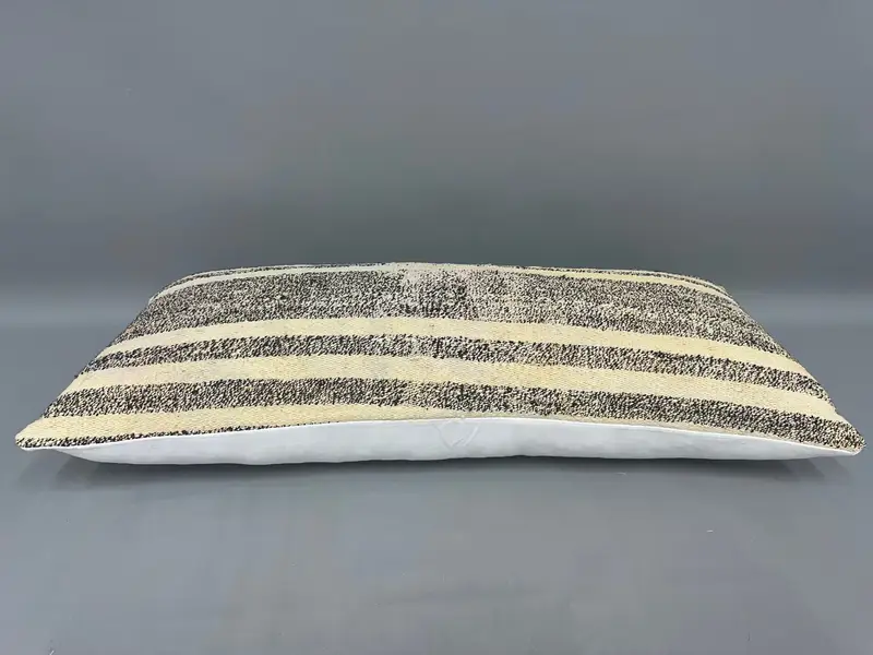 16x36 Brown Cushion Case, Pillow for Couch, Sofa Bolster Pillow Cover, Cushion Case, Cozy Throw Cushion Case, Gift Pillow, Ethnical Kilim Rug Pillow - 7