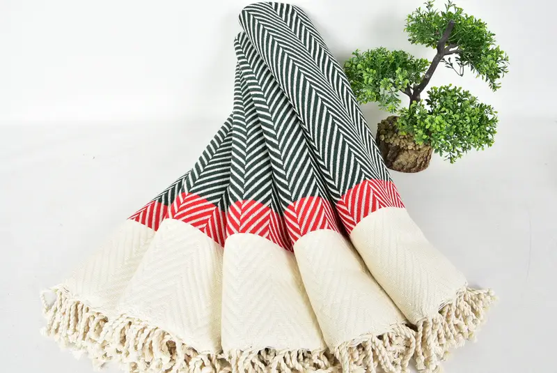 Hammam Towel USA, Embroidery Towel, Bridesmaid Gifts, Personalized Towel, Yoga Towel, Embroidery Towels, 84x38 Cotton Striped Towel, Handmade Gift - 4