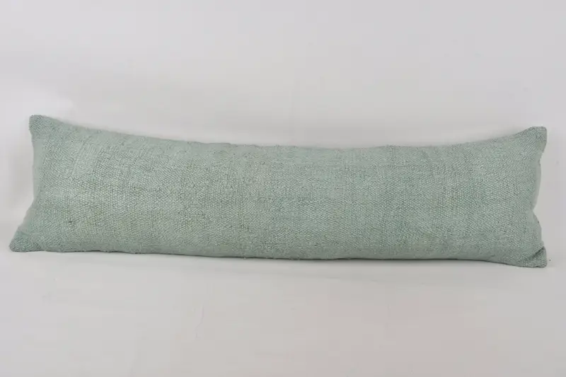 Ethnical Kilim Rug Pillow, Muted Cushion Cover, Handmade Kilim Cushion, Cushion, 12x43 Gray Cushion Case, Christmas Pillow Cover, Throw Kilim Pillow - 1