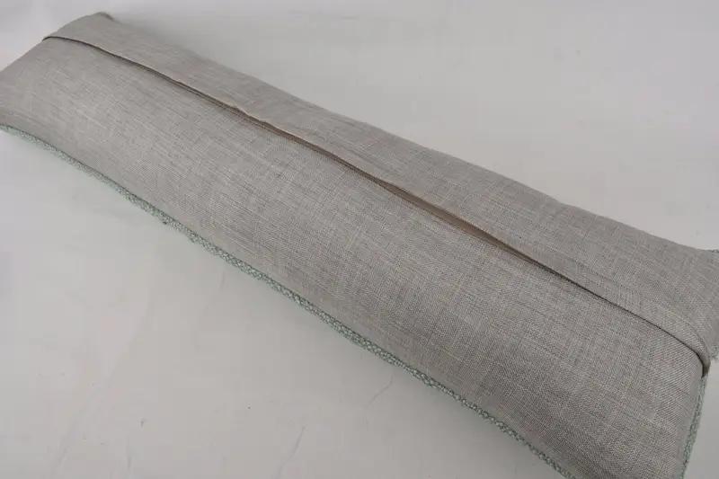 Ethnical Kilim Rug Pillow, Muted Cushion Cover, Handmade Kilim Cushion, Cushion, 12x43 Gray Cushion Case, Christmas Pillow Cover, Throw Kilim Pillow - 7