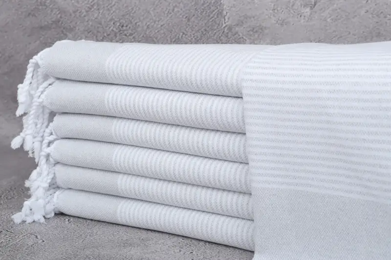 Turkish Towel Monogram, Bridesmaid Gift Towel, Small Bath Towels, Personalized Gift, Spa Towel, 40x18 Cotton Striped Towel, Turkish Towel Hand Towel - 1