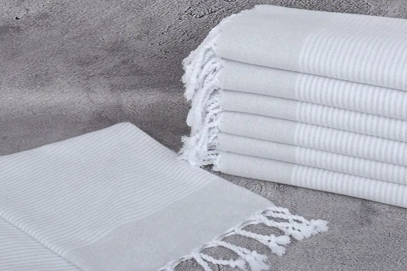 Turkish Towel Monogram, Bridesmaid Gift Towel, Small Bath Towels, Personalized Gift, Spa Towel, 40x18 Cotton Striped Towel, Turkish Towel Hand Towel - 2