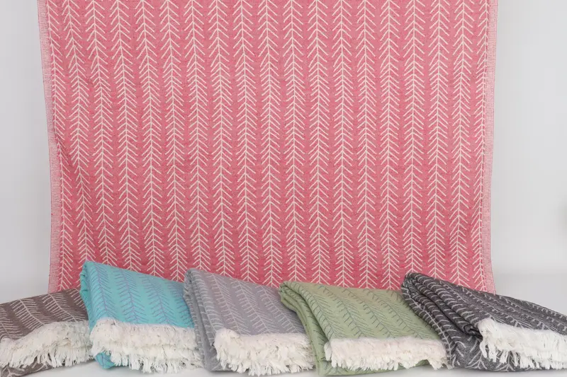 Personalized Gifts, Home Decor Gifts, 70x36 Cotton Floral Patterned Towel, Lightweight Turkish towel, Holiday Towel, Wedding Day Gift For Bride - 8