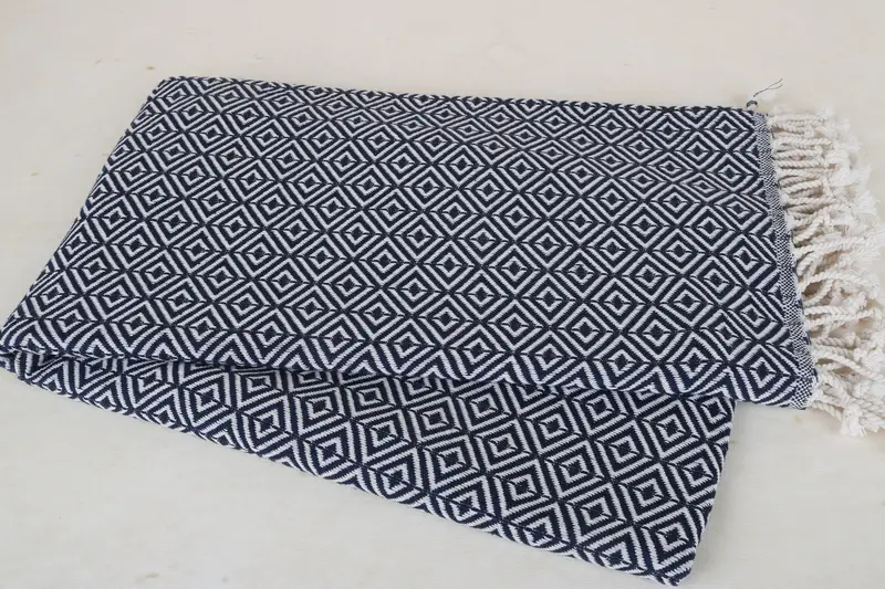 Large Turkish Towel, Beach Theme Wedding Gift, Fouta towel, Yoga Towel, Bachelorette Party Favor, 70x40 Cotton Diamond Towel, Wedding Gift - 8