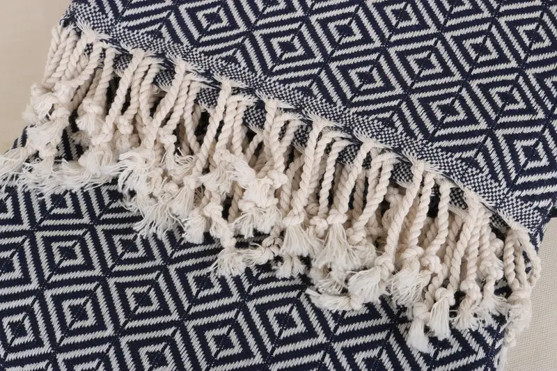 Large Turkish Towel, Beach Theme Wedding Gift, Fouta towel, Yoga Towel, Bachelorette Party Favor, 70x40 Cotton Diamond Towel, Wedding Gift - 5