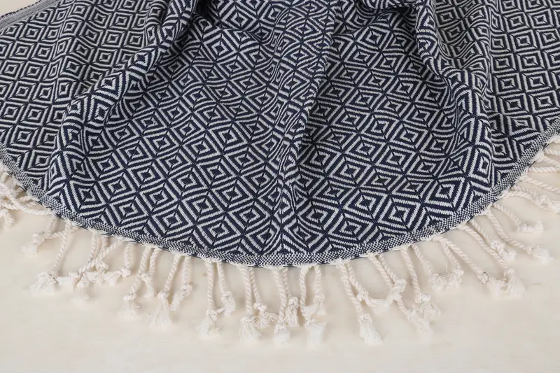 Large Turkish Towel, Beach Theme Wedding Gift, Fouta towel, Yoga Towel, Bachelorette Party Favor, 70x40 Cotton Diamond Towel, Wedding Gift - 7