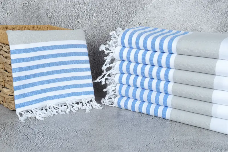 Personalized Towel, Grandma Gift, Luxury Beach Towel, Cotton towel, 70x40 Cotton Striped Towel, Turkish bath towel, Turkish Bath Towel USA - 3