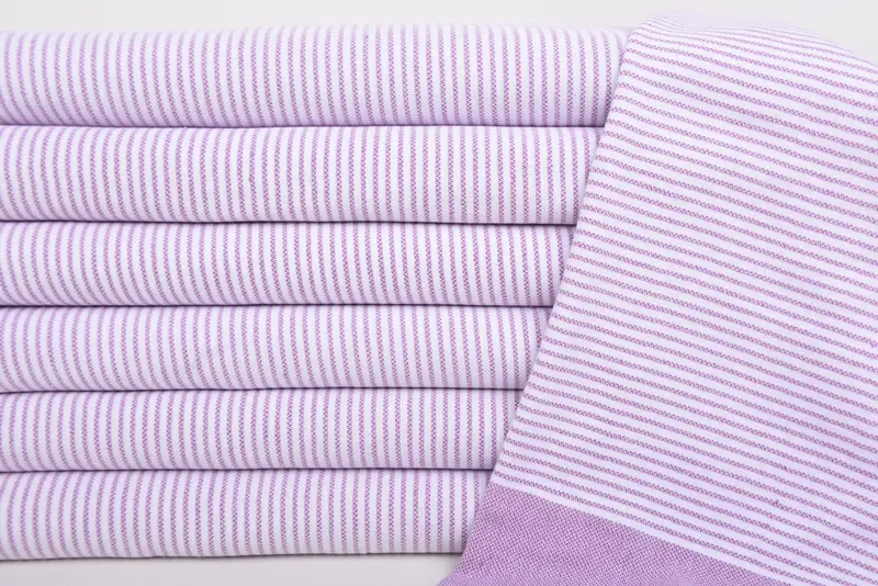 Bridesmaid Gift, Monogram Kitchen Towel, Personalized Dish Towel, Bridesmaid Favors, Monogrammed Hand Towel, Xmas Gifts, 40x18 Cotton Striped Towel - 2