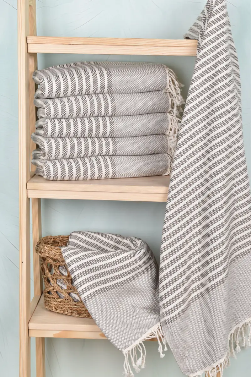 Wedding Gifts Towel, Bachelor Gifts, Bridemaids Beach Towel, 76x40 Cotton Striped Towel, Gym Towel, Gift For Best Friend, Absorbent Turkish towel - 3