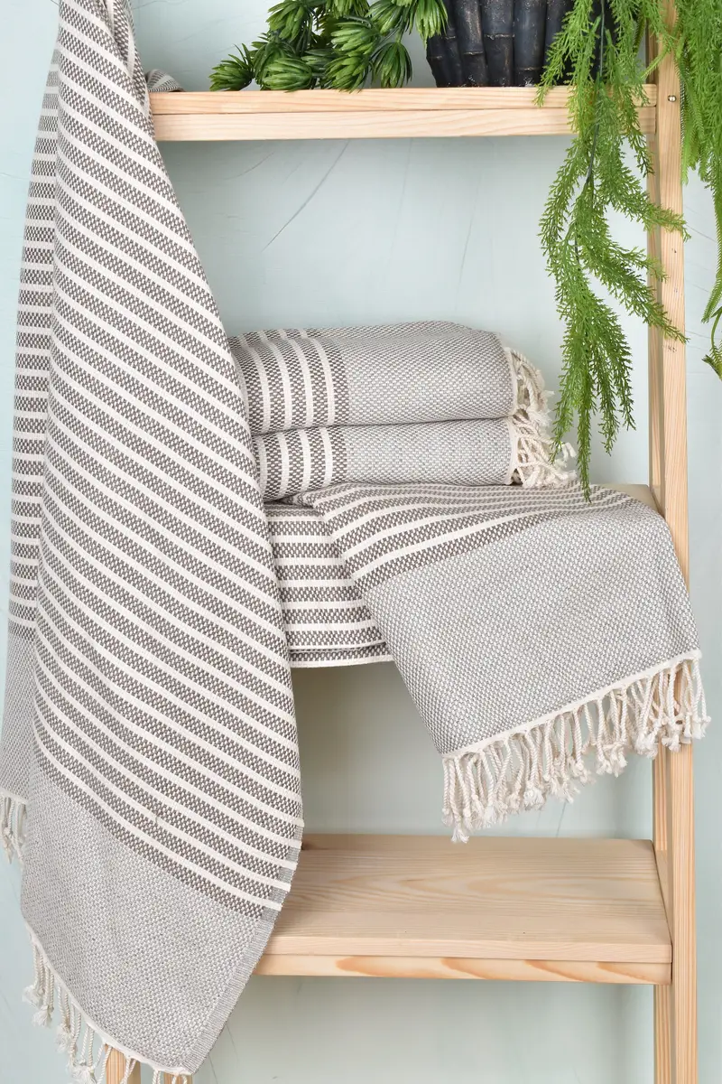 Wedding Gifts Towel, Bachelor Gifts, Bridemaids Beach Towel, 76x40 Cotton Striped Towel, Gym Towel, Gift For Best Friend, Absorbent Turkish towel - 6