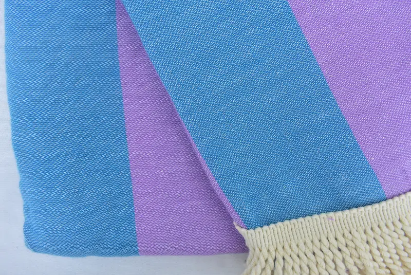 Travel towel, Personalized Gift, Bridal Shower Favor, Pool Towels, Custom Wedding Gifts, 64x64 Cotton Striped Round Towel, Bridemaids Beach Towel - 6