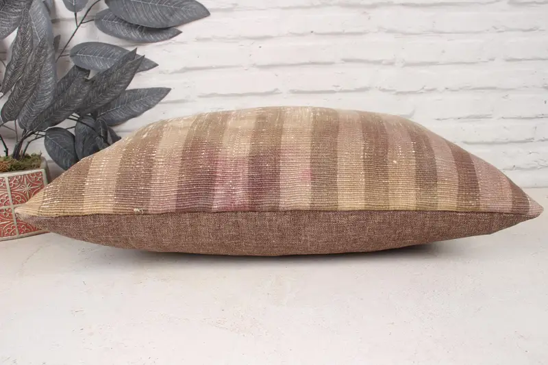 Tapestry Cushion Cover, 16x24 Beige Cushion, Interior Designer Pillow, Turkish Pillow, One Of A Kind Cushion, Cushion Cover, Turkish Kilim Pillow - 5
