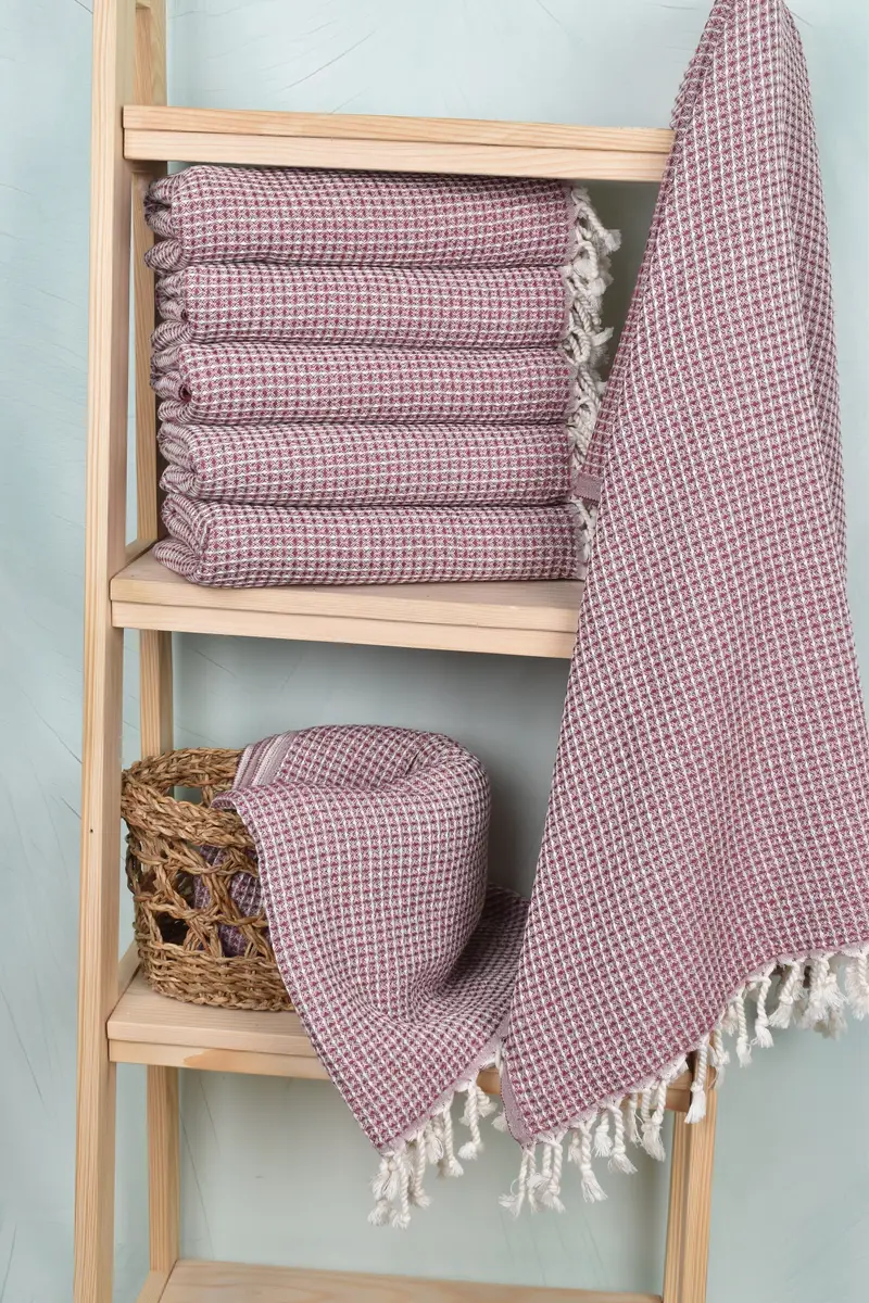 Lightweight Turkish towel, Quick-dry towel, 68x36 Cotton Waffle Towel, Eco-friendly Turkish peshtemal towel, Turkish Towel USA, Embroidery Towels - 3