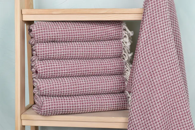 Lightweight Turkish towel, Quick-dry towel, 68x36 Cotton Waffle Towel, Eco-friendly Turkish peshtemal towel, Turkish Towel USA, Embroidery Towels - 2