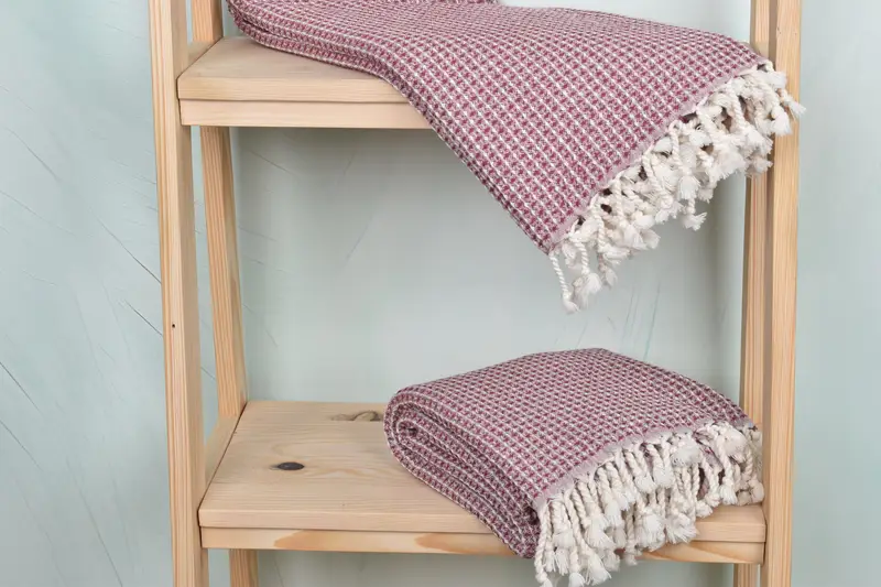 Lightweight Turkish towel, Quick-dry towel, 68x36 Cotton Waffle Towel, Eco-friendly Turkish peshtemal towel, Turkish Towel USA, Embroidery Towels - 5