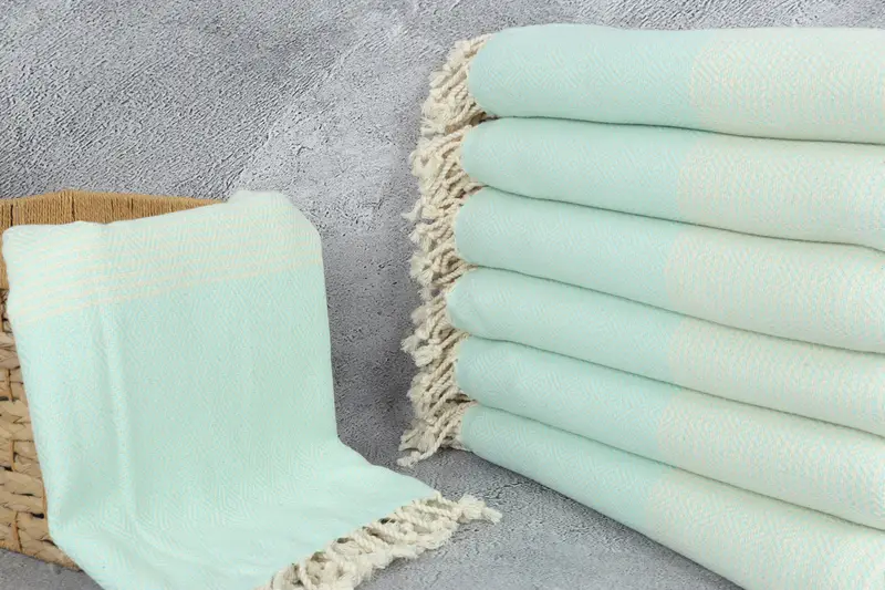 Beach Towel Gift, 70x40 Cotton Chevron Towel, Bachelorette Party Items, Turkish towel, Bridesmaid Gifts Personalized, Personalized Gifts, Yoga Towel - 3