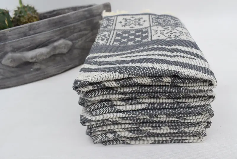 Gym Towel, Monogram Kitchen Towel, Turkish Hand Towel, Bridal Shower Gift, 28x20 Cotton Striped Towel, Engagement Gift, Custom Hand Towel - 5