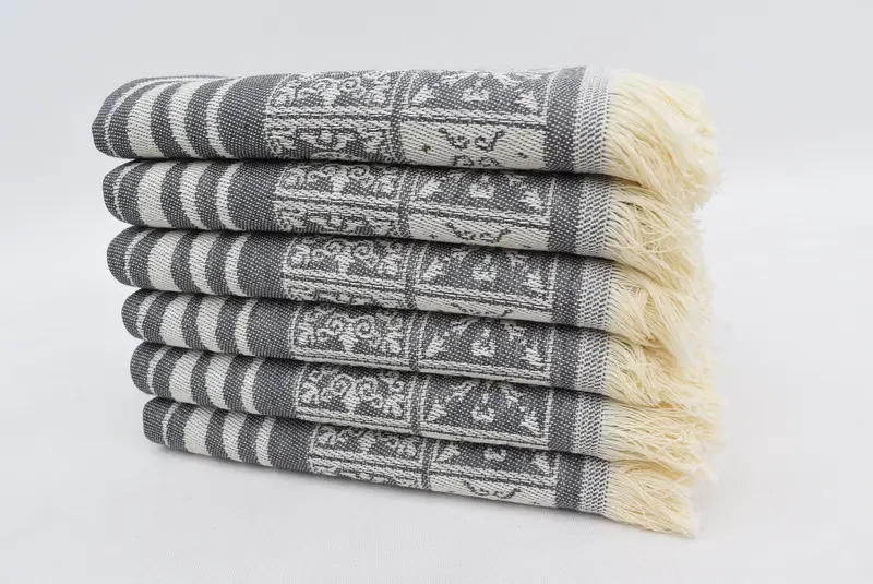Gym Towel, Monogram Kitchen Towel, Turkish Hand Towel, Bridal Shower Gift, 28x20 Cotton Striped Towel, Engagement Gift, Custom Hand Towel - 3