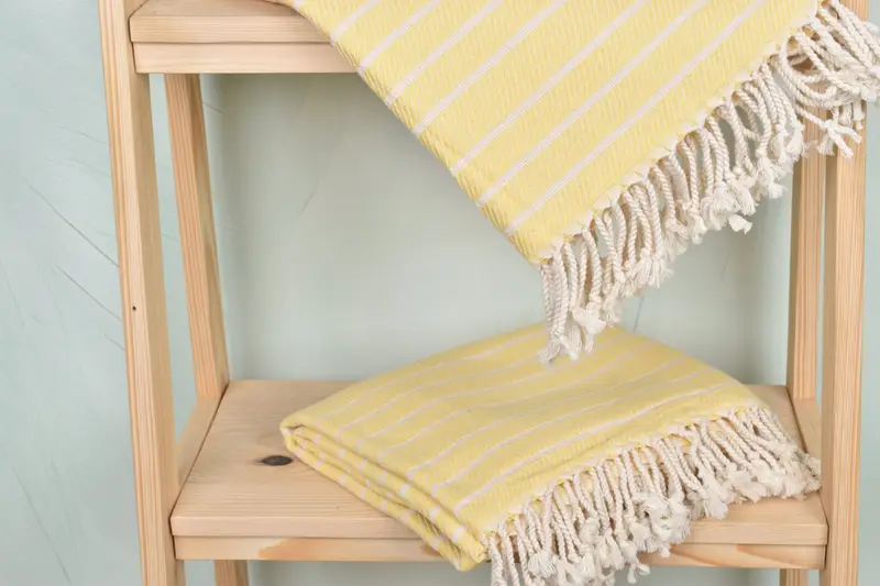Personalized Towel, Gift For Bride, Spa Towel, Custom Wedding Gift, Peshtemal beach towel with unique design, Soft towel, 70x40 Bamboo Striped Towel - 5