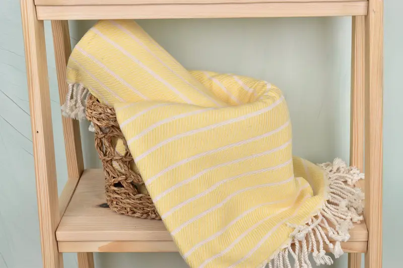 Personalized Towel, Gift For Bride, Spa Towel, Custom Wedding Gift, Peshtemal beach towel with unique design, Soft towel, 70x40 Bamboo Striped Towel - 4