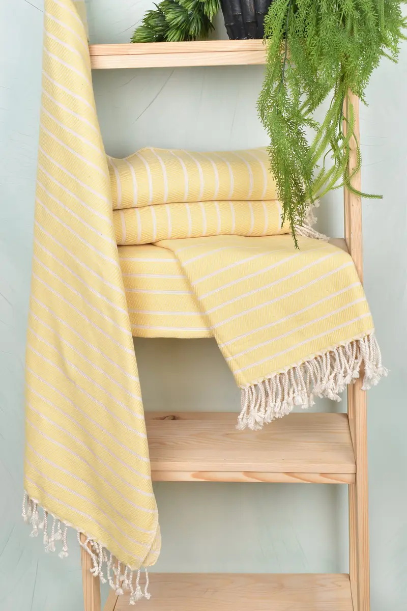 Personalized Towel, Gift For Bride, Spa Towel, Custom Wedding Gift, Peshtemal beach towel with unique design, Soft towel, 70x40 Bamboo Striped Towel - 6