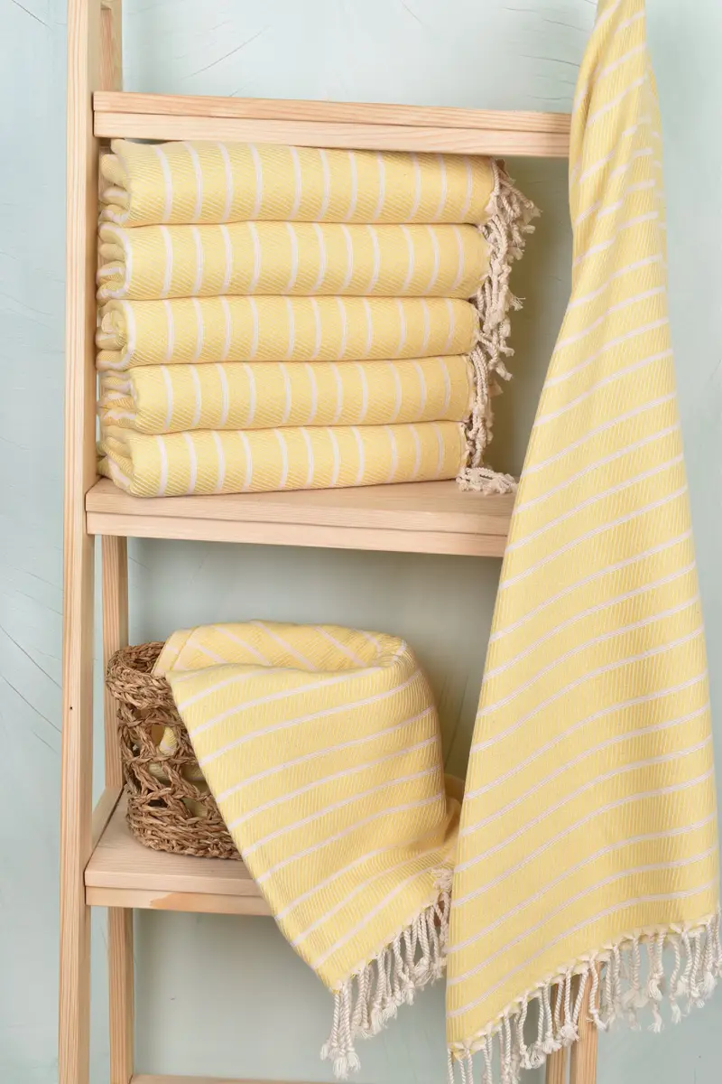 Personalized Towel, Gift For Bride, Spa Towel, Custom Wedding Gift, Peshtemal beach towel with unique design, Soft towel, 70x40 Bamboo Striped Towel - 3