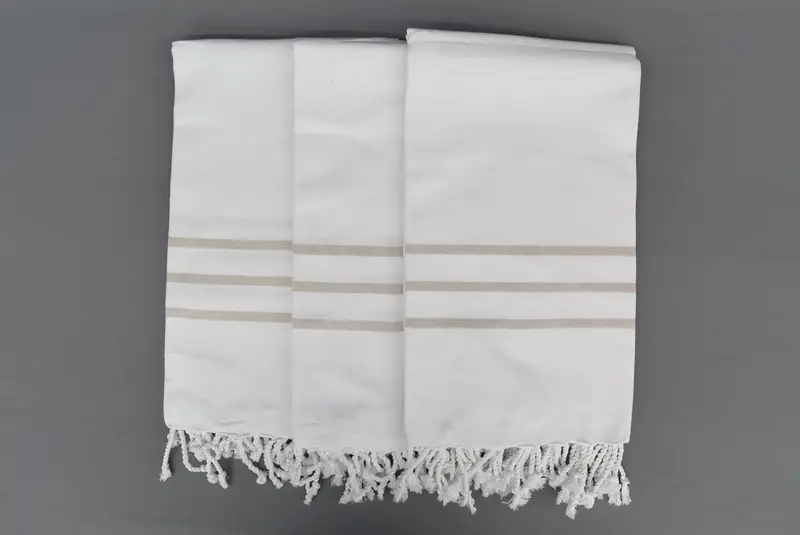 Decorative Towel, 70x40 Cotton Striped Towel, Lightweight Turkish towel, Embroidery Towel, Valentines Gift, Handmade Gift, Bachelorette Party Favors - 6