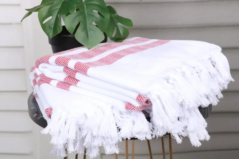 Memorial Gift, Personalized Wedding Gift, Guest Towel, Bachelorette Party Gifts, Luxury Beach Towel, Quick-dry towel, 70x40 Cotton Herringbone Towel - 3
