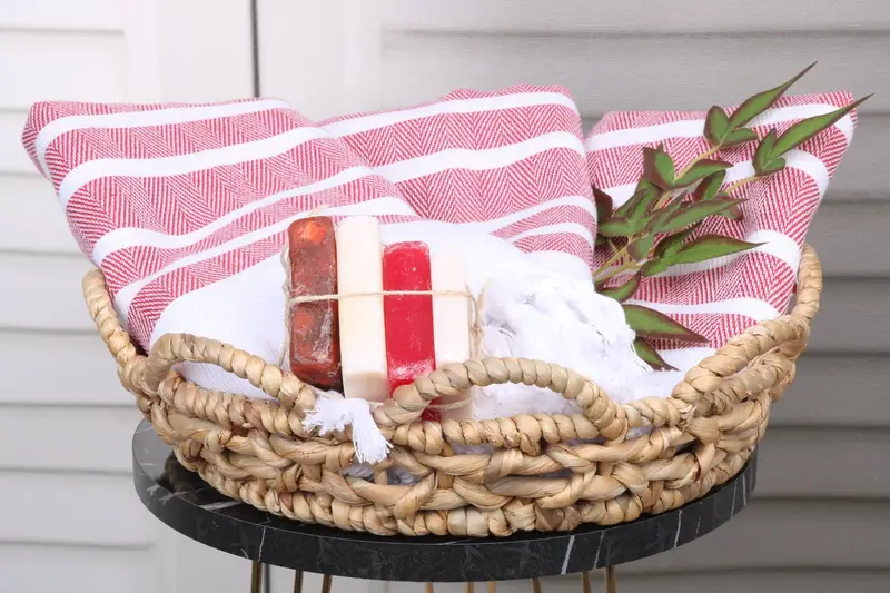 Memorial Gift, Personalized Wedding Gift, Guest Towel, Bachelorette Party Gifts, Luxury Beach Towel, Quick-dry towel, 70x40 Cotton Herringbone Towel - 5