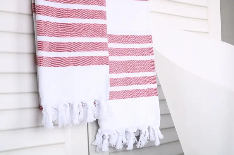 Memorial Gift, Personalized Wedding Gift, Guest Towel, Bachelorette Party Gifts, Luxury Beach Towel, Quick-dry towel, 70x40 Cotton Herringbone Towel - 8