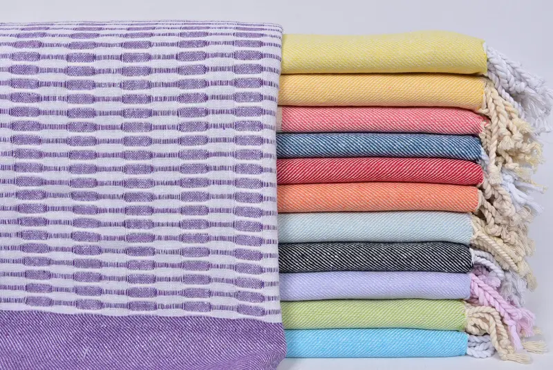Gift For Her, Authentic Turkish hammam peshtemal, Bachelorette Party Gifts, Best Friend Gift Ideas, 70x36 Cotton Geometric Towel, Cotton towel - 1