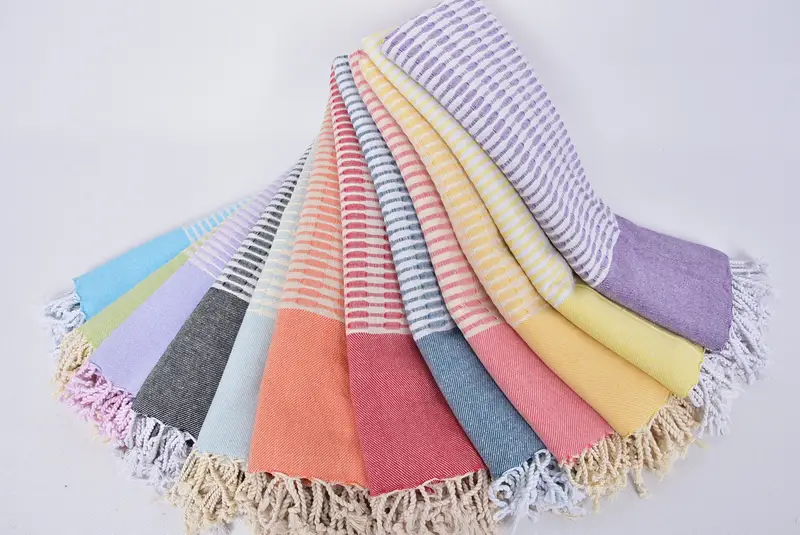 Gift For Her, Authentic Turkish hammam peshtemal, Bachelorette Party Gifts, Best Friend Gift Ideas, 70x36 Cotton Geometric Towel, Cotton towel - 4