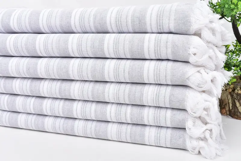 Absorbent towel, 70x40 Cotton Striped Towel, Memorial Gift, Gift For The Home Decor, Turkish hand towel, Custom Towel, Gift For Wedding Day - 3