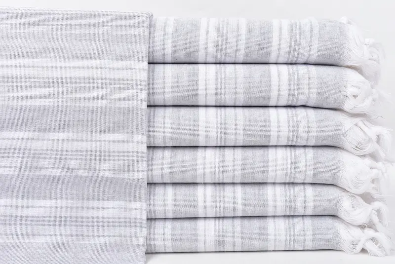 Absorbent towel, 70x40 Cotton Striped Towel, Memorial Gift, Gift For The Home Decor, Turkish hand towel, Custom Towel, Gift For Wedding Day - 1