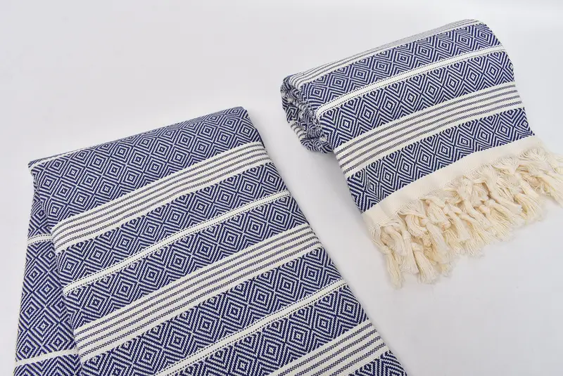 Personalized Wedding Gift, Personalized Beach Towel, Best Friend Gift Ideas, Unique Wedding Gift, Custom Wedding Gift, 70x38 Cotton Diamond Towel - 7