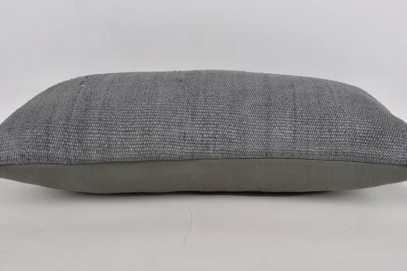 Pillow Case, 12x24 Brown Cushion Cover, Turkish Pillow, Boho Pillow Sham Cover, Handwoven Cushion Cover, Home Decor Pillow, Retro Cushion - 5