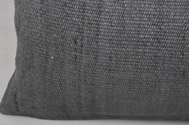 Pillow Case, 12x24 Brown Cushion Cover, Turkish Pillow, Boho Pillow Sham Cover, Handwoven Cushion Cover, Home Decor Pillow, Retro Cushion - 2