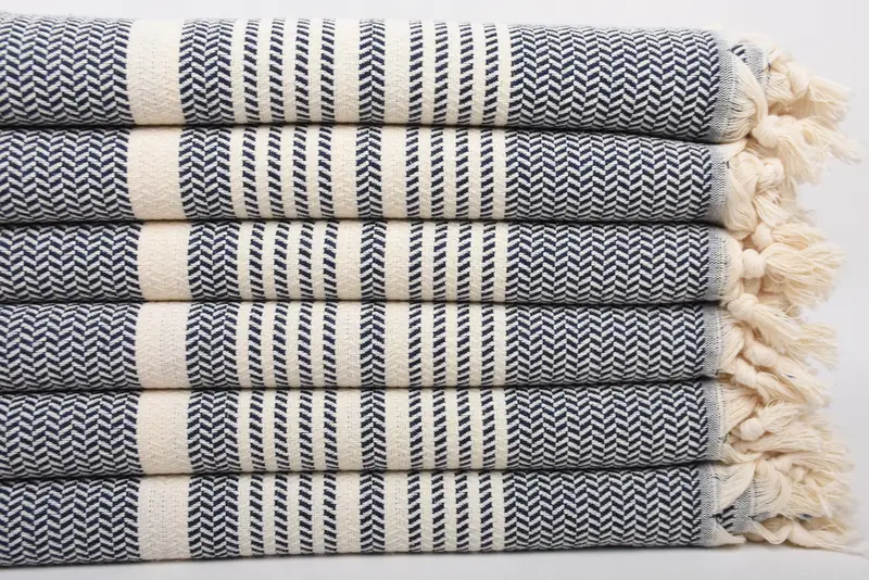 Monogramm türkisches Handtuch, Hammamhandtuch, Geschenk für Braut, Schnelltuchtuch, 70 x 40 Baumwollstreifenhandtuch, Large Strandtuch personalisiert, Fitnesshandtuch - 3