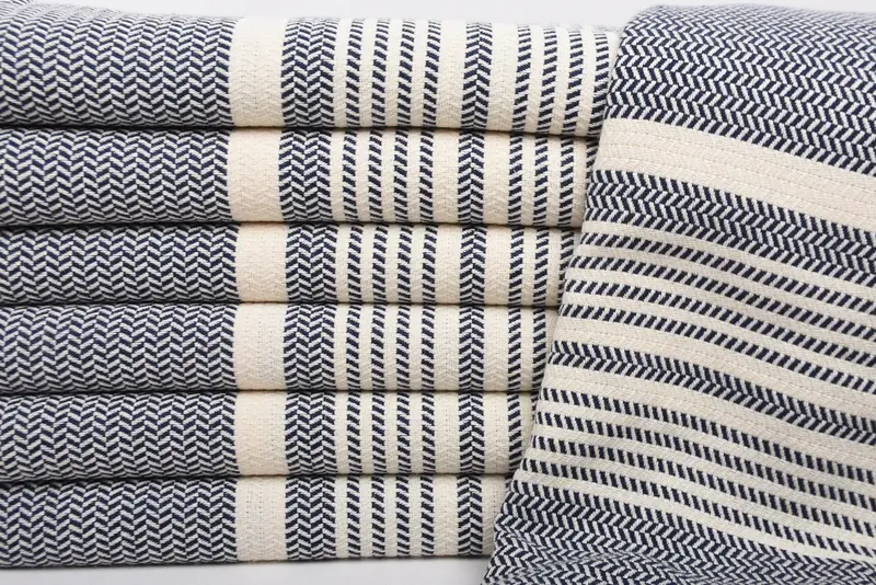 Monogramm türkisches Handtuch, Hammamhandtuch, Geschenk für Braut, Schnelltuchtuch, 70 x 40 Baumwollstreifenhandtuch, Large Strandtuch personalisiert, Fitnesshandtuch - 2