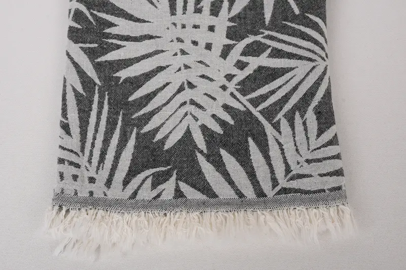 Anniversary Gift For Her, Beach towel, Bachelorette Gifts, 64x40 Cotton Floral Patterned Towel, Turkish beach towel with fringe, Gift For Him - 4
