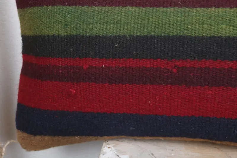 Toss Pillow Case, Pillow for Sofa, Vintage Pillow, Aztec Pillow Case, Boho Pillow, Pillow Sham, Turkish Bench Pillow, 12x48 Red Cushion Case - 3