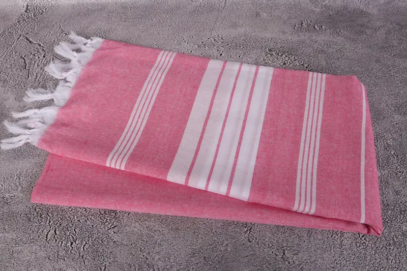 Bride Gift, Turkish Towel USA, 68x36 Cotton Striped Towel, Fringed Turkish peshtemal beach towel USA, Turkish bath towel, Bachelorette Party Gifts - 6