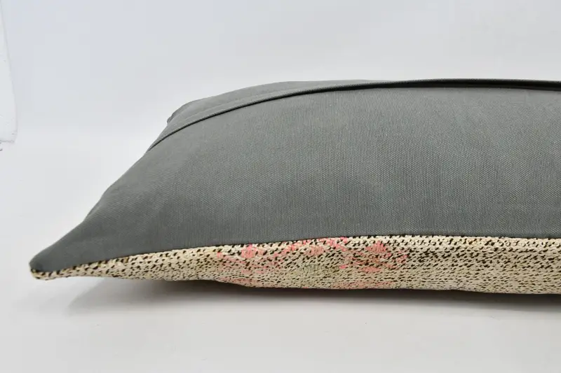16x48 Beige Pillow, Crochet Pattern Pillow, Luxury Pillow Sham, Turkish Pillow, Bright Pillow Cover, Pillow Case, Boho Pillow, Kilim Pillow - 5