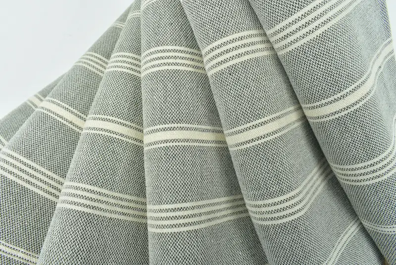 Toalla de mano con monograma, toalla de mano turca, toalla de mano personalizada, regalo para el día de la boda, regalo de bebé, toalla a rayas de algodón de 38x24, regalo para él - 5
