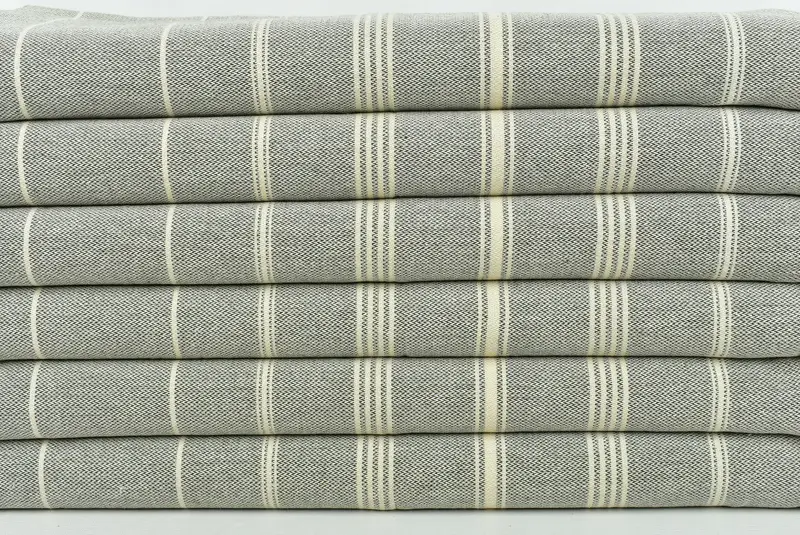 Toalla de mano con monograma, toalla de mano turca, toalla de mano personalizada, regalo para el día de la boda, regalo de bebé, toalla a rayas de algodón de 38x24, regalo para él - 2