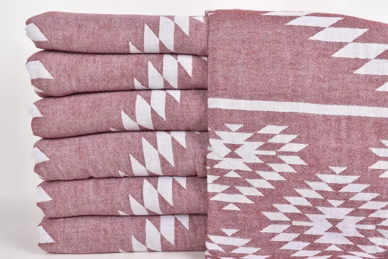 Turkish Blanket Queen, Bridesmaid Gifts, 84x56 Cotton Kilim Towel, Bedspread, Throw Blanket Couch, First Wedding Anniversary Gift, Best Friend Gift - 2