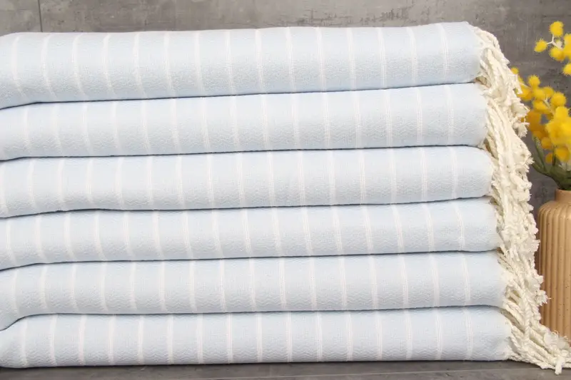 Bridesmaid Gifts Personalized, 70x40 Cotton Striped Towel, Personalized Towel Gift, Bath towel, Summer Gift, Summer Gift Ideas, Bridesmaid Gifts - 1