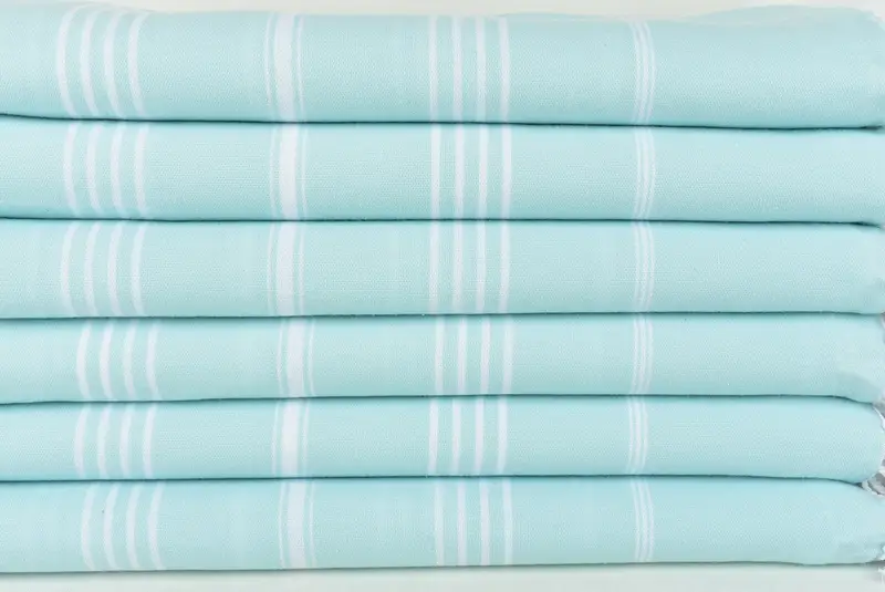 70x40 Cotton Striped Towel, Absorbent Turkish towel, Organic Towel, Wedding Gift For Bride, Bachelorette Party Gifts Bridesmaids, Sand-free towel - 2