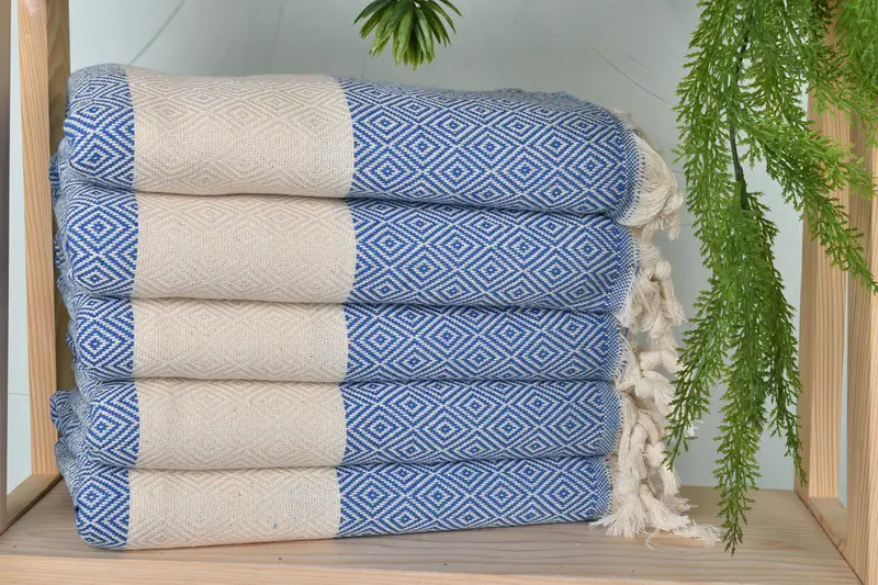 Monogrammed Turkish Towel, Wedding Gift For Bride, Wedding Gifts Towel, Bridesmaid Gift Towel, Bachelorette Party Gift, 70x40 Cotton Diamond Towel - 2